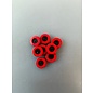 Knoop rond 12mm C-20 rood per stuk
