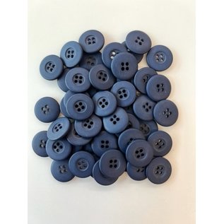 knoop rond 17mm 46-28 donkerblauw per stuk