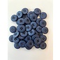 Copy of knoop rond 22mm 46-36 donkerblauw per stuk