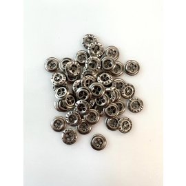 knoop rond 12mm 53-20 zilverkleur per stuk