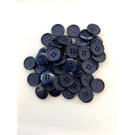 knoop rond 14mm 46-24 donkerblauw per stuk