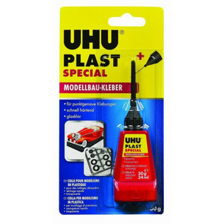 UHU Plast lijm met naald 34ml.