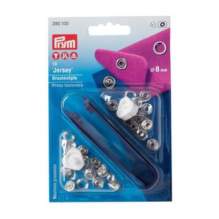 prym drukknopen 8mm zilverkleur