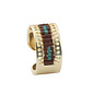 Kit ring Selena dore-marron-vert