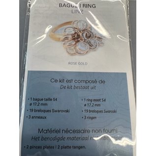 Kit ring Linz rose gold maat 54