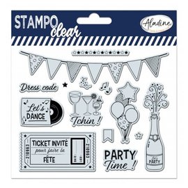 Clear stamps "Party - Fête"