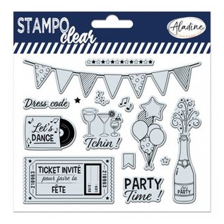 Clear stamps "Party - Fête"