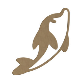 Houten dolfijn ca. 31.9 x 13.8cm