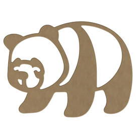 Houten Panda ca. 29.4 x 21.9cm