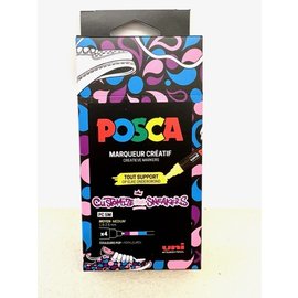 POSCA SET POSCA 4 STUKS POP ASSORTIMENT 1.8-2.5mm