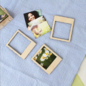 Set houten polaroidframes