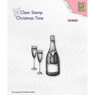 Nellie's Choice Clear stamps Christmas time "Happy New Year" 37x54mm