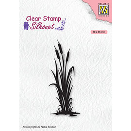 Nellie's Choice Clear Stamps "Bulrushes-2" 70x35mm