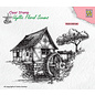 Nellie's Choice Clear Stamps Idyllic Floral Scenes "Water-mill" 138x95mm