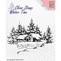 Nellie's Choice Clear Stamps Winter Time "Wintery house" 85 x 65 mm