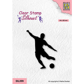 Nellie's Choice Clear Stamps sports "soccer player" 46x40mm