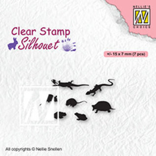 Nellie's Choice Clear Stamps "small crawling animals" 7x approx. 15x7mm