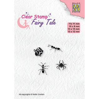 Nellie's Choice Clear stamps Fairy Tale "insects" 11x11-18x9-13x15-13x12mm