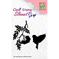 Nellie's Choice Silhouette Clear Stamps "Birdsong-3" (55x50mm)