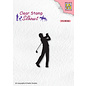 Nellie's Choice Clear Stamps silhouettes "golfer" 21x48mm