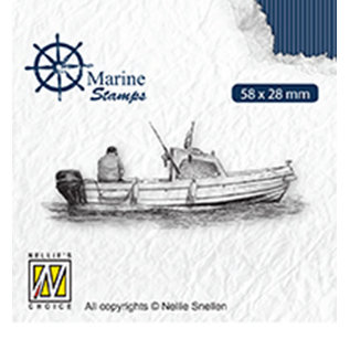 Nellie's Choice Clear stamps various designs "Maritime: boat" 43x22mm