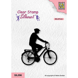 Nellie's Choice Clear Stamps Sports "Cycling" 59x77mm