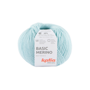 Basic Merino 93 Zeer licht blauw-Licht hemelsblauw bad 56023A