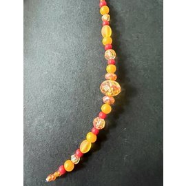 Streng parels mix oranje