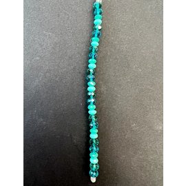 Streng parels mix Turquoise