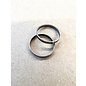 Metalen ring 2,5cm - 2st.