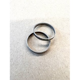 Metalen ring 2,5cm - 2st.