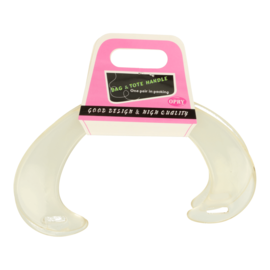 Tasbeugel kunststof 18,5cm transparant