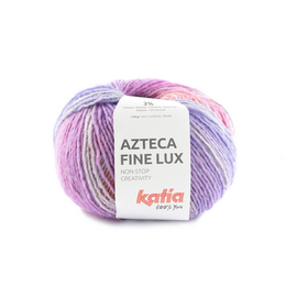Katia AZTECA FINE LUX  412 Bleekrood-Licht oranje-Turkooisblauw bad 47493A