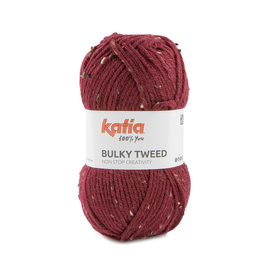 Katia BULKY TWEED 207 Framboosrood bad 54272