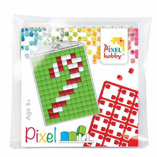 Pixel sleutelhanger " Kerst snoep "