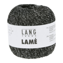 Lang Yarns LAMÉ 36.0204 zwart-zilver bad 202698