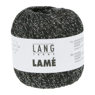Lang Yarns LAMÉ 38.0104 zwart-zilver bad 202698