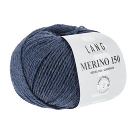 Lang Yarns MERINO 150 197.0234 blauw bad 7387