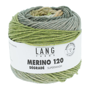 Lang Yarns MERINO 120 DÉGRADÉ 37.0014 groen bad 8653