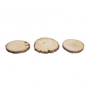 Rayher Houten schijf rond , naturel, 10-12cm ø