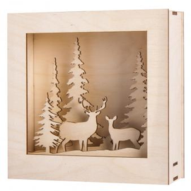 Rayher Houten bouwset 3D lijst Winterland