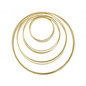 Rayher Metalen dromenvanger ringen gesorteerd, elk 3x10cm, 15cm, 20cm, 25cm, box 12st., goud