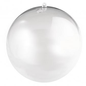 Rayher Plastic bal, 2-delig., 10cm ø, met 15 mm-gat voor LED-slinger, kristal