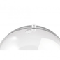 Rayher Plastic bal, 2-dlg., 8cm ø, met 15 mm-gat voor LED-slinger, kristal