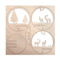 Houten steek "Bos" 7,5cm