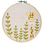 Borduur kit met borduurring Baby giraf Ø16 cm