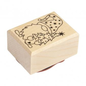 Houten stempel kabouter Theo, 3x4cm