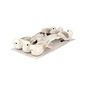 Set van 6 vogeltjes wit 15x3.5x3.5 cm