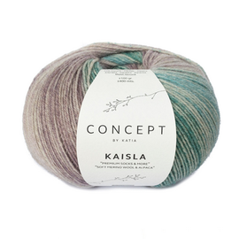 Katia KAISLA 305 Mauvé-Licht mauvé-Groen blauw-Turquoise bad 54690