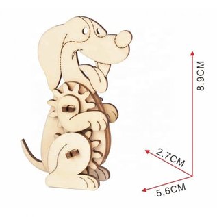 Houten bouwpakket Hond Mechanisch